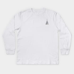 New York City Icons: Chrysler Building Kids Long Sleeve T-Shirt